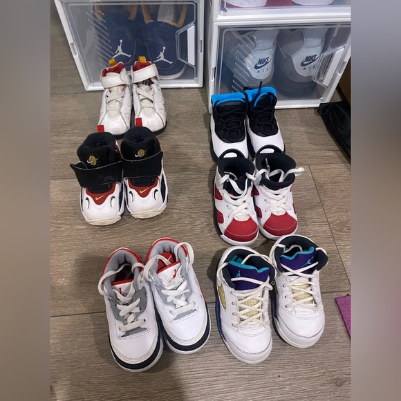 6 Pairs of Toddler Retro Jordan’s size 4c & 5c - Picture 5 of 6